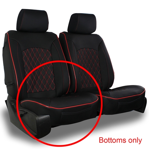 Semi-Custom Leatherette Diamond Seat Covers (Pair, Bottoms Only)