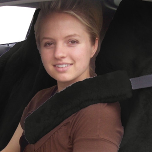 Sheepskin Aircraft Seat Belt Cover