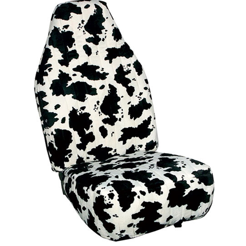 Cow Print Custom Velour Seat Covers