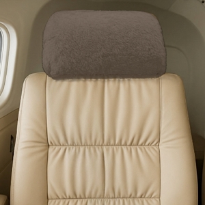Custom Aircraft Sheepskin Headrest Covers