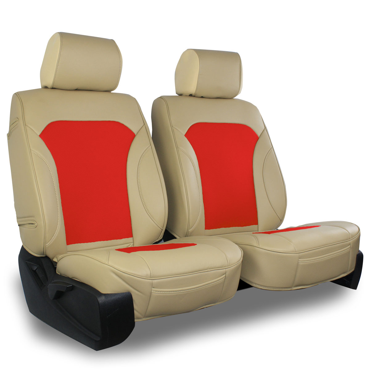 Leatherette Custom Fit Front and Rear Car Seat Covers Compatible